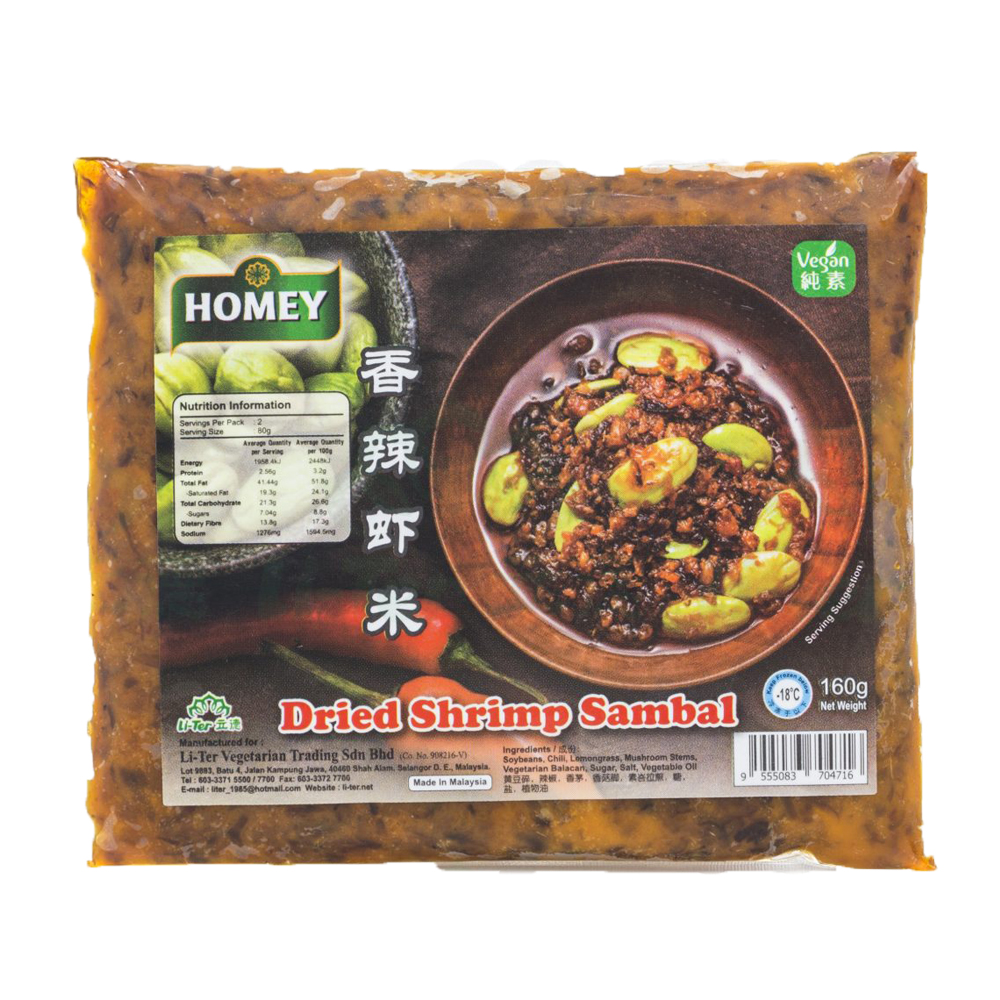 Homey Dried Shrimp Sambal 160g Fresh Groceries Delivery Redtick