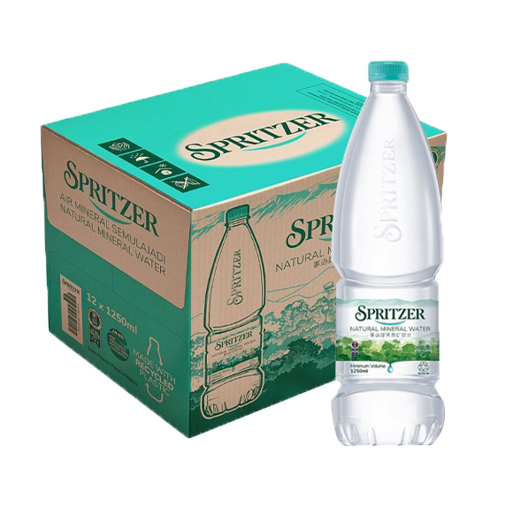 Spritzer Natural Mineral Water 1 25lx12 Fresh Groceries Delivery 